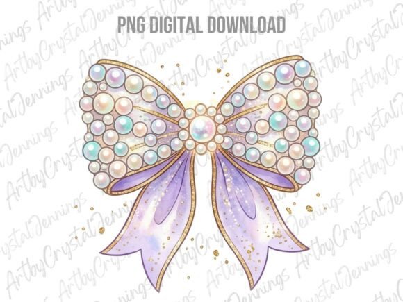 Download Pearl Coquette Bow Sublimation PNG - Pearl Collection