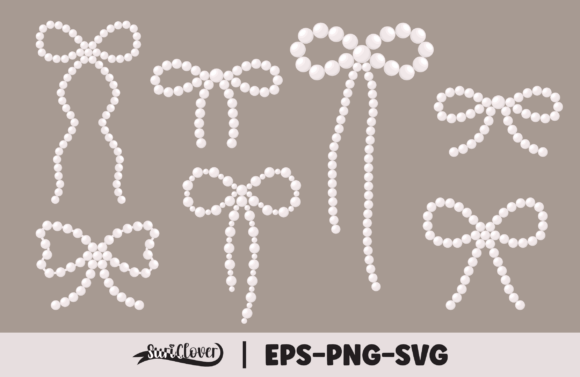 Download Pearl Coquette Ribbons Clipart - Pearl Collection